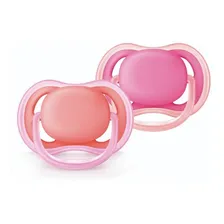 Chupeta Ultra Air Avent Dupla Lisa 6-18m Menina Foto mini 1
