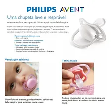 Chupeta Ultra Air Unitária Azul 0 - 6 Meses Philips Avent Foto mini  3