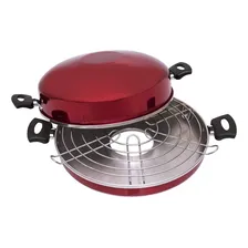 Churrasqueira Assadeira Fogão Carne Grill N30 Vermelha Foto mini 1