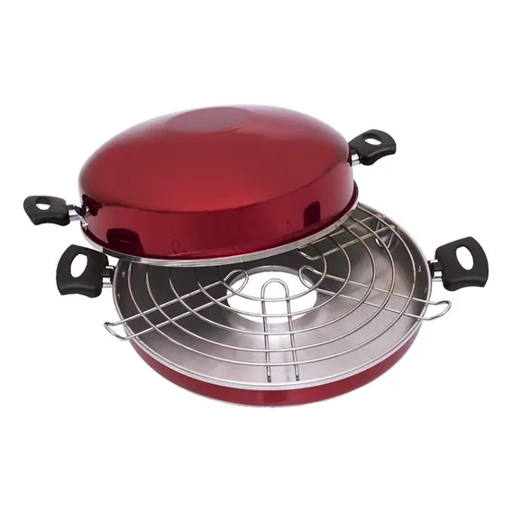 Churrasqueira Assadeira Fogão Carne Grill N30 Vermelha Foto 1