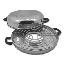Churrasqueira Assadeira Grill Em Alumínio Com Grelha Cor Inox Foto  mini 1