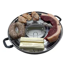 Churrasqueira Assadeira Grill Em Alumínio Com Grelha Cor Inox Foto mini 4