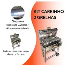 Churrasqueira Carrinho N2 Kit 2 Grelhas Foto mini 2