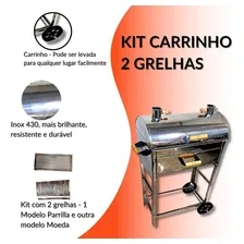 Churrasqueira Carrinho N2 Kit 2 Grelhas Foto mini 3