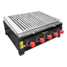Churrasqueira Char Broiler Black À Gás MetalFour 60x60 Grelha Foto mini 1