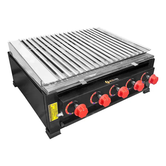 Churrasqueira Char Broiler Black À Gás MetalFour 60x60 Grelha Foto 1