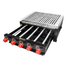 Churrasqueira Char Broiler Black À Gás MetalFour 60x60 Grelha Foto mini 3