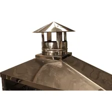 Churrasqueira Com Rodinhas Em Inox 80cm Para Espetinhos Com Coifa e Grelha Dupla Foto mini  3