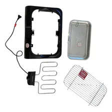 Churrasqueira Elétrica Grelha Grill Portátil 1800w 220v/110v Foto mini  3