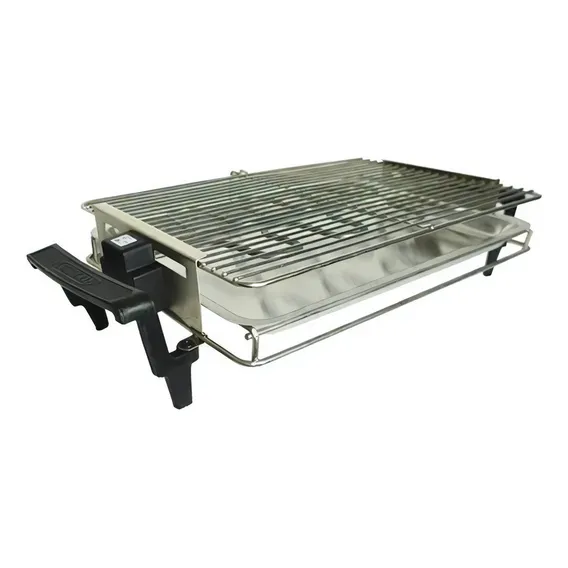 Churrasqueira ElĂ©trica PortĂĄtil 1500W Grelha Bandeja RemovĂvel 110V 127V Cotherm Stillo Foto 1
