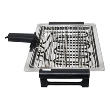 Churrasqueira Elétrica Portátil Grelha Removível Bandeja Coletora Cotherm Giulietta Grill 1250W 110V Foto mini  2