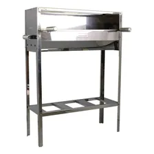 Churrasqueira Espetinho Inox Forte Churrasquinho 98cm Altura Foto mini 4