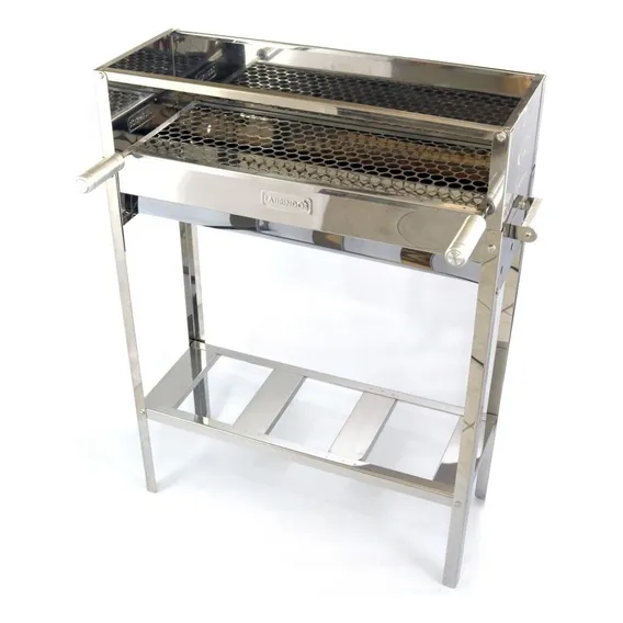 Churrasqueira Espetinho Inox Forte Churrasquinho 98cm Altura Foto 1