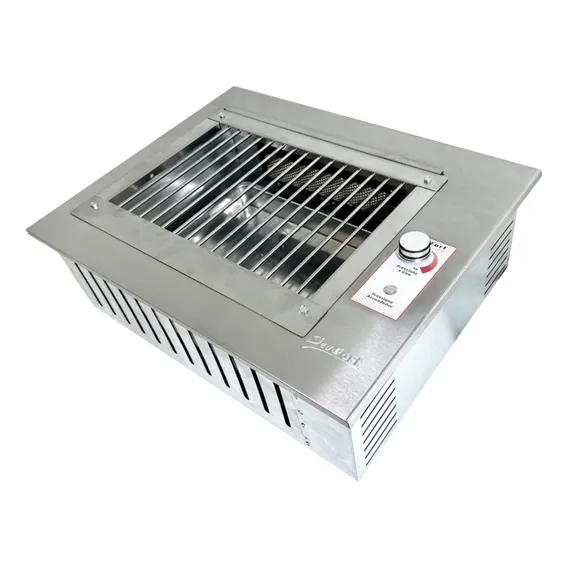 Churrasqueira Gás Grill Inox Embutir Bancada 64x51 Uruguaia Foto 1