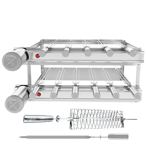 Churrasqueira Gira Grill Inox 11 Espetos + Grelha + Foto 1