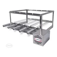 Churrasqueira Girat贸ria Grill Inox 5 Espetos 45cm Bivolt Foto mini 1