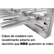Churrasqueira Girat贸ria Soft Grill Inox 5 Espetos + Foto mini 3