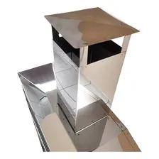 Churrasqueira Gourmet M贸vel Carrinho Para Churrasco + Grelha Cor Inox Foto mini 2