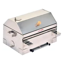Churrasqueira Inox Barco Lancha Com Bandeja Espetos Foto mini 1