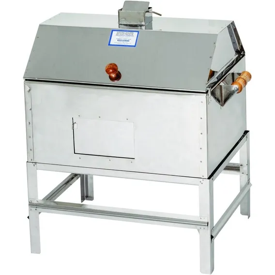 Churrasqueira Inox Com Tampa Bafo Média Brighente Foto 1