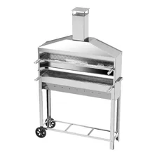 Churrasqueira Inox Grande Para Espetinho C/ Coifa + 2 Grelha Foto mini 2