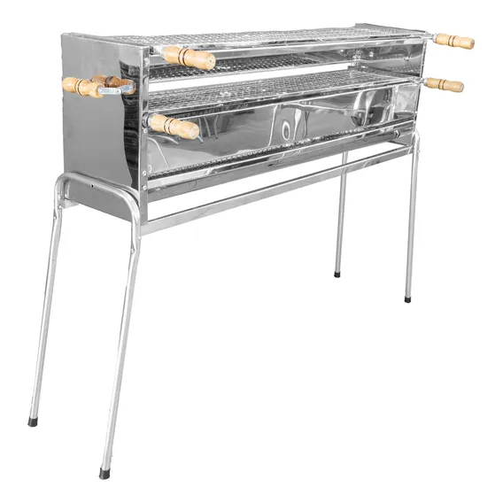 Churrasqueira Inox Para Espetinhos 120cm Foto 1