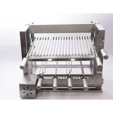 Churrasqueira Inox Total 304 Elevatória 60cm Motor 4 Espetos Cor Prateado Foto mini  3
