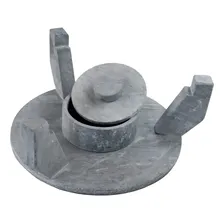 Churrasqueira Pedra Sabão Grelha Funda Sem Tampa P 26cm Foto mini 2
