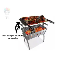 Churrasqueira Portátil Desmontavel Camping Pesca Foto mini 4