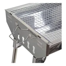 Churrasqueira Portátil Dobrável Alta Em Aço Inox Com Pernas Foto mini  3