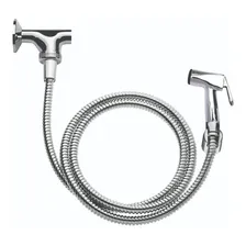 Chuveirinho Desviador Metal Cromado Com Ducha Flexível 1,80m Foto mini  2