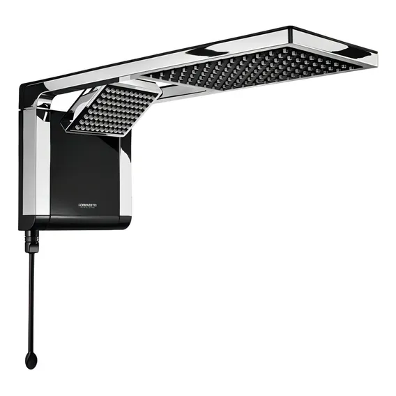 Chuveiro Acqua Duo 7800w 220v Preto/cromado Lorenzetti Foto 1
