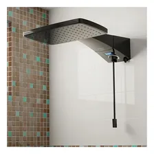 Chuveiro Digital de parede Hydra Polo Plus preto 5500W 127V Foto mini  2
