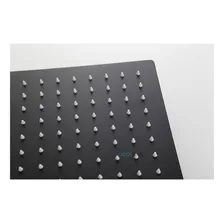 Chuveiro Ducha 20x20 Black Fosco Slim Inox Com Braço 40 Cm Foto mini 4