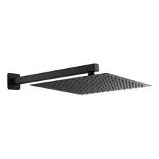 Chuveiro Ducha 20x20 Black Fosco Slim Inox Com Braço 40 Cm Foto mini 1