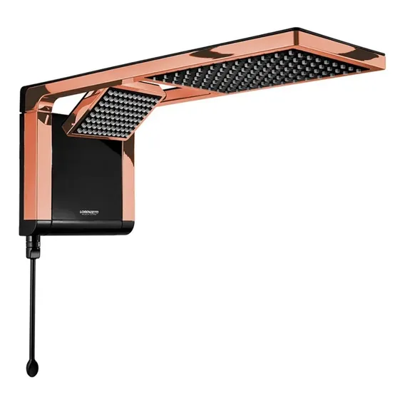 Chuveiro Ducha Acqua Duo Preto/rose Lorenzetti 127v 5500w Foto 1
