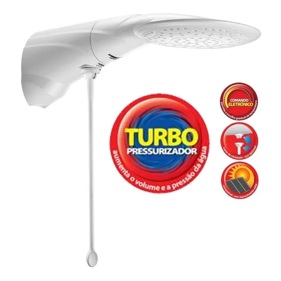 Chuveiro Ducha Advanced Eletron. Turbo 127v 5500w Lorenzetti Foto 1