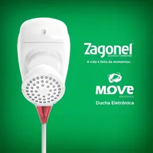 Chuveiro Ducha elétrico de parede Zagonel Move branco 7500W 220V Foto mini 4