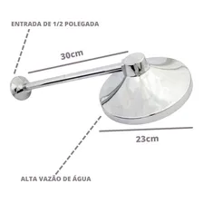 Chuveiro Ducha Fria Cromada 9 Polegadas Cor Cromado Foto mini 3