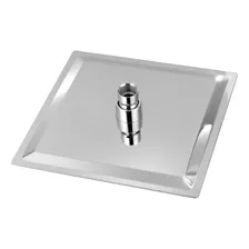 Chuveiro Ducha Slim Quadrado Metal 30x30cm Com Braço 30cm Foto mini 3