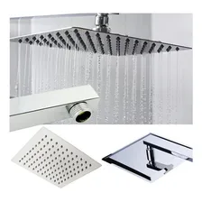 Chuveiro Ducha Slim Quadrado Metal 40x40cm Com Braço 38cm Foto mini 4
