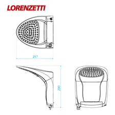 Chuveiro elétrico de parede Lorenzetti Acqua Ultra Jet branco 7.8kW 220V Foto mini 4