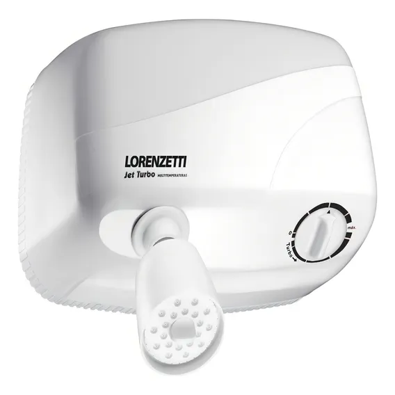 Chuveiro elétrico de parede Lorenzetti Jet Turbo Multitemperaturas branco 5.5kW 127V Foto 1