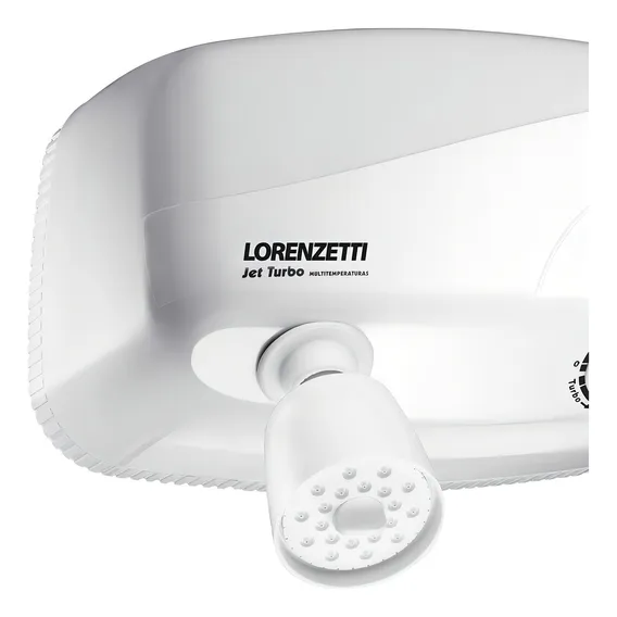 Chuveiro elétrico de parede Lorenzetti Jet Turbo Multitemperaturas branco 7.8kW 220V Foto 1