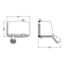 Chuveiro elétrico de parede Lorenzetti Jet Turbo Multitemperaturas branco 7.8kW 220V Foto mini 3