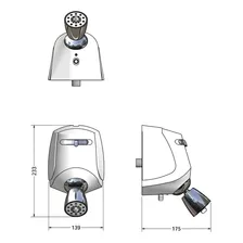 Chuveiro elétrico de parede Lorenzetti Relax ultra branco 5500W 127V Foto mini 3