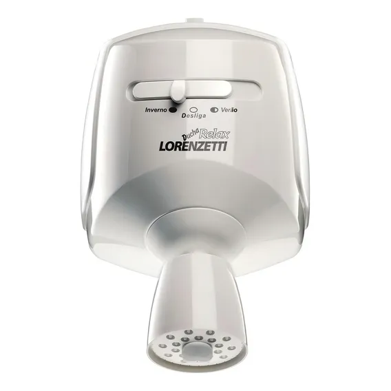 Chuveiro elétrico de parede Lorenzetti Relax ultra branco 5500W 127V Foto 1
