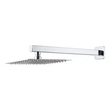 Chuveiro Moderno Slim Quadrado 30 Cm Inox 304 + Braço 40cm Foto mini 1