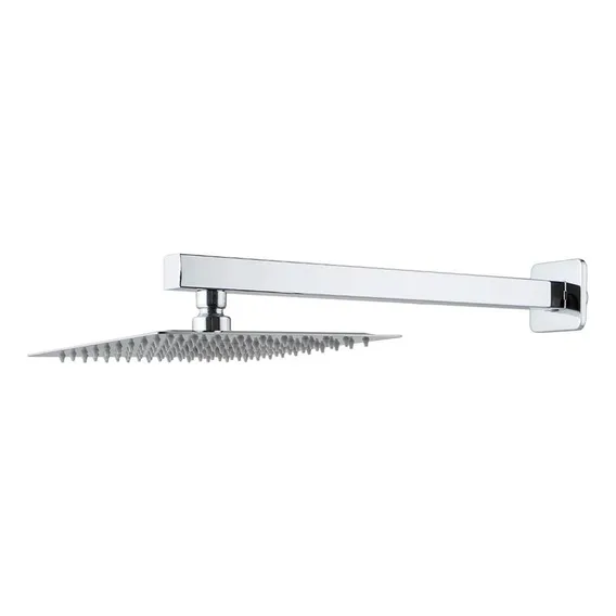 Chuveiro Moderno Slim Quadrado 30 Cm Inox 304 + Braço 40cm Foto 1
