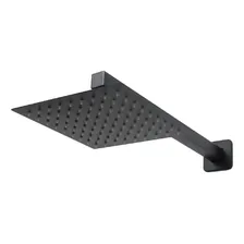 Chuveiro Quadrado Ribeiro Metais Preto 8'' Ducha Solar/gás Acabamento Metal Foto mini  3